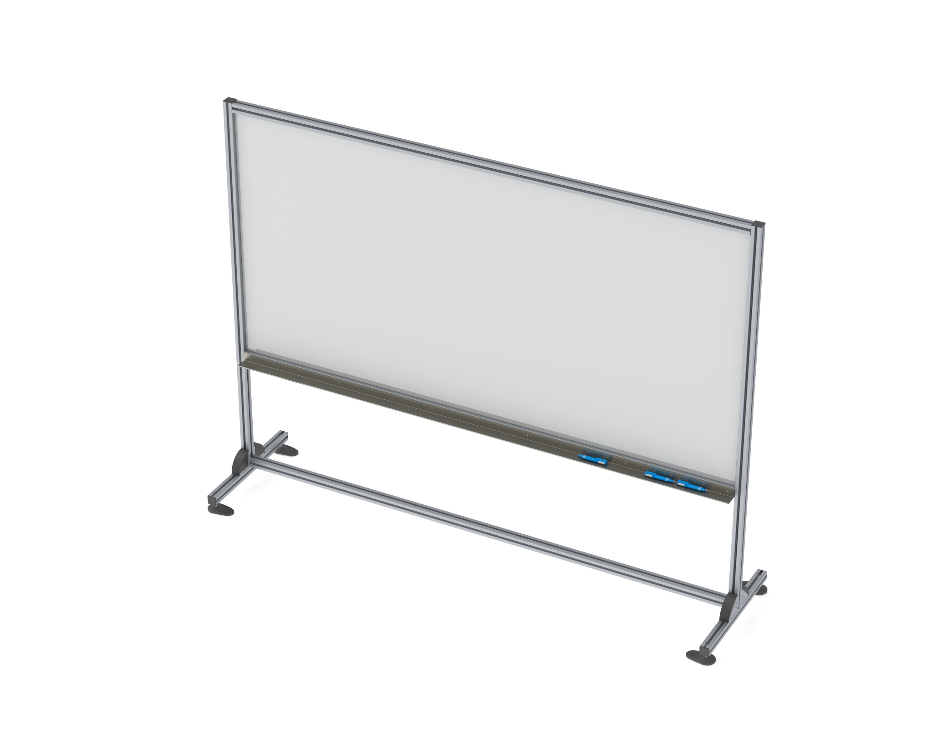 4'x8', Single-Sided, w/ Marker Tray, Leveling Feet