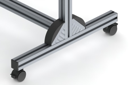 4'x8', Double-Sided, w/ Marker Tray, Casters